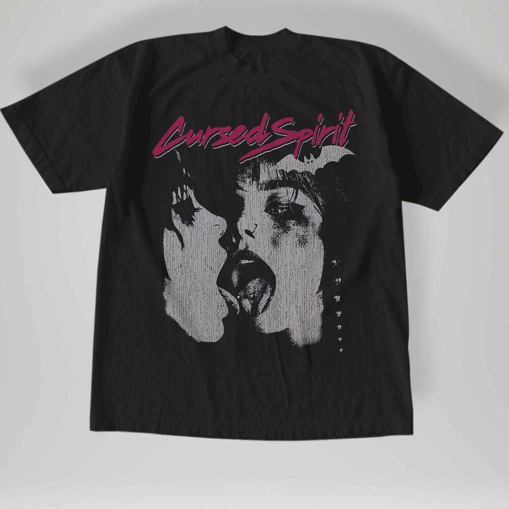 Style Hitomi X Yumi Hip Hop Printed Short Sleeve T-Shirt Black